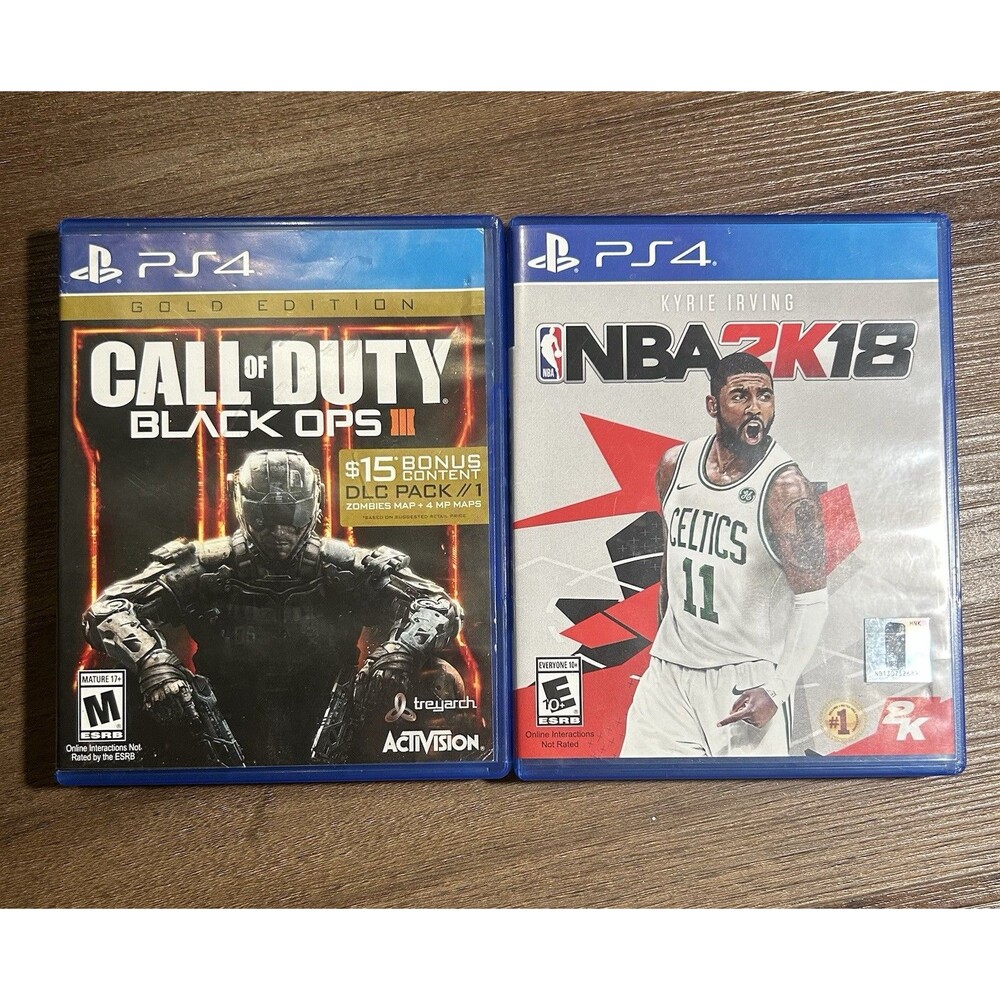 Black Ops 3 And NBA2K18 PS4 Disk